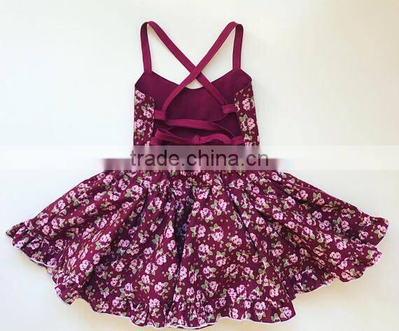 Baby girl toddler girls vintage fabric burgundy plum maroon floral dress romper