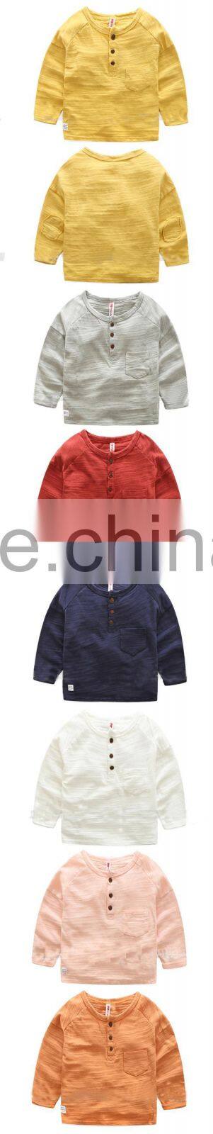 2017 new autumn design soft boys shirt
