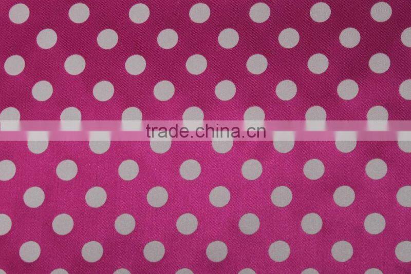 Factory made a order production dots fabric, polyester woven textile