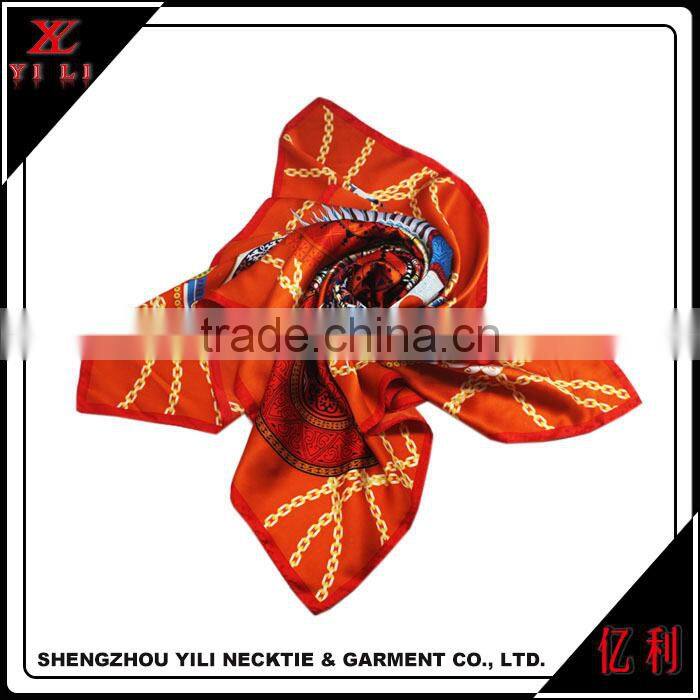 Fashion new design soft cheap famous brands silk scarf