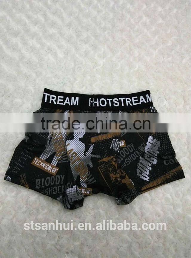 High quality excellent printing men boxer shorts uomo underwear wholesale