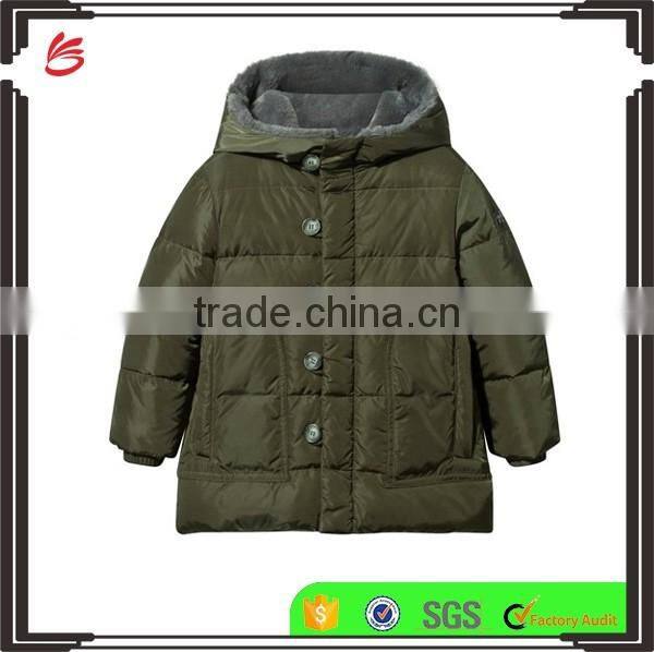 2017 Customed Chinese Manufacturing Shiny Children Down Jacket for Winters