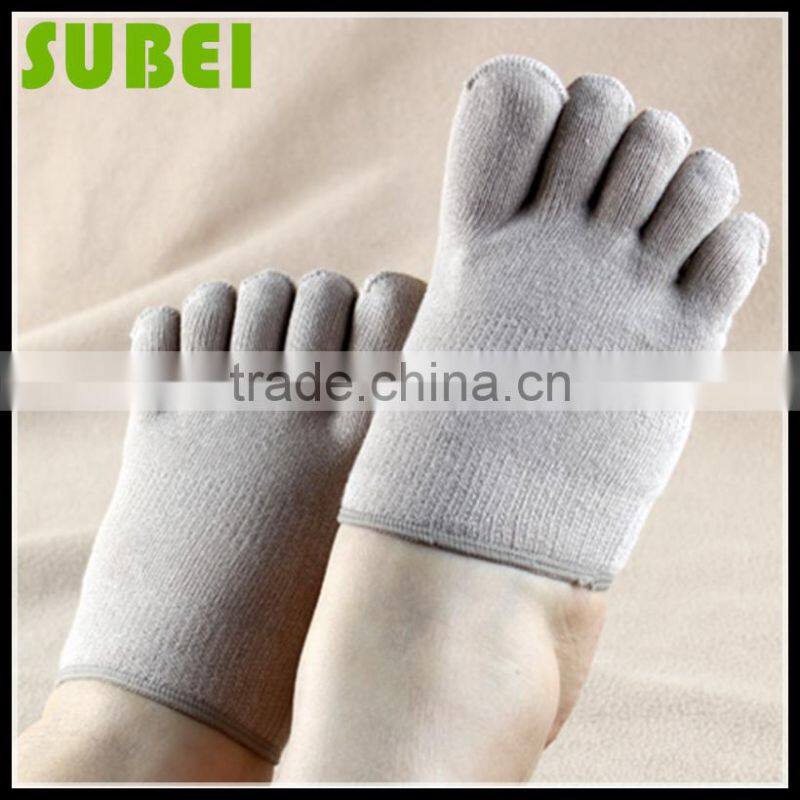 Lovers five fingers sweat-absorbent pure cotton socks