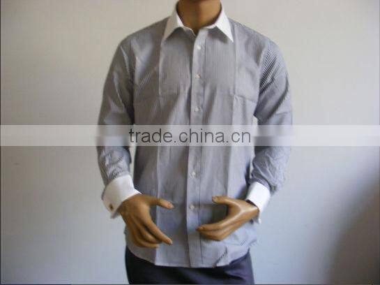 new design for men stripes dress shirt wedding shirt man shirt