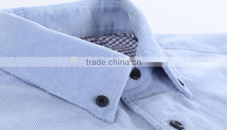 2014 New Style Fallow Jeans corduroy navy blue Shirt For Men corduroy shirt