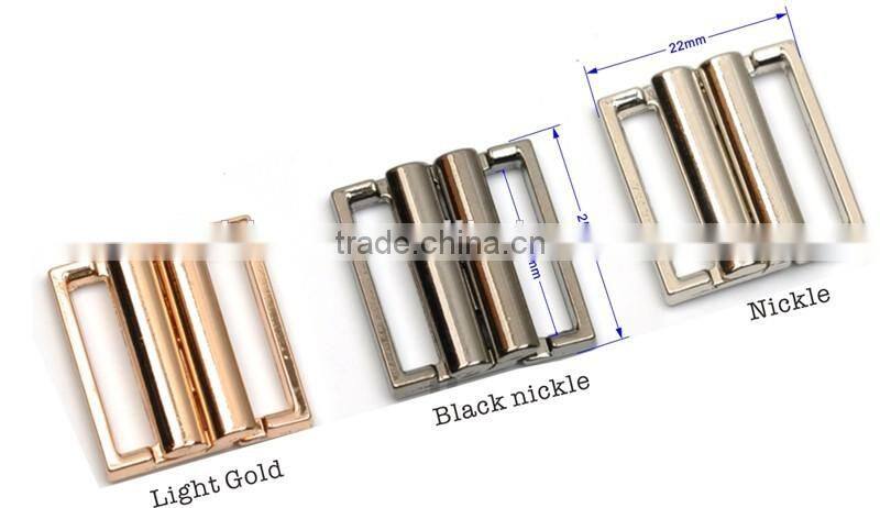 19.5mm metal alloy down coat belt buckle waist cummerbund elastic strap buckle nickle,black,gold BK-090