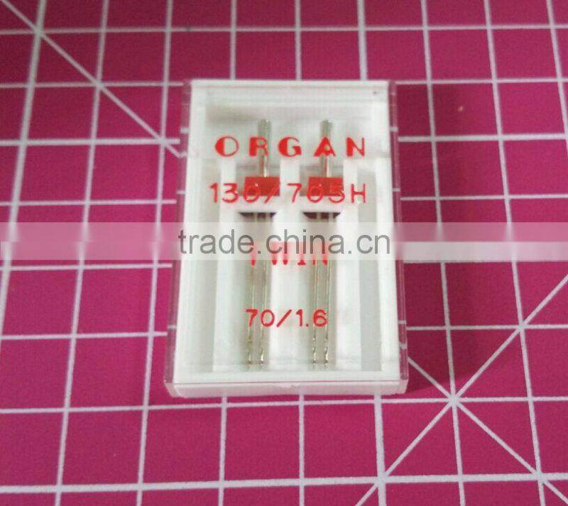 Organ Needles 130/705H Twin needle 70/1.6MM 80/2.5MM 90/3MM Domestic Sewing Machine Twin Needle