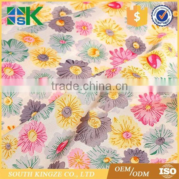 High quality cotton linen floral design wax print fabric african