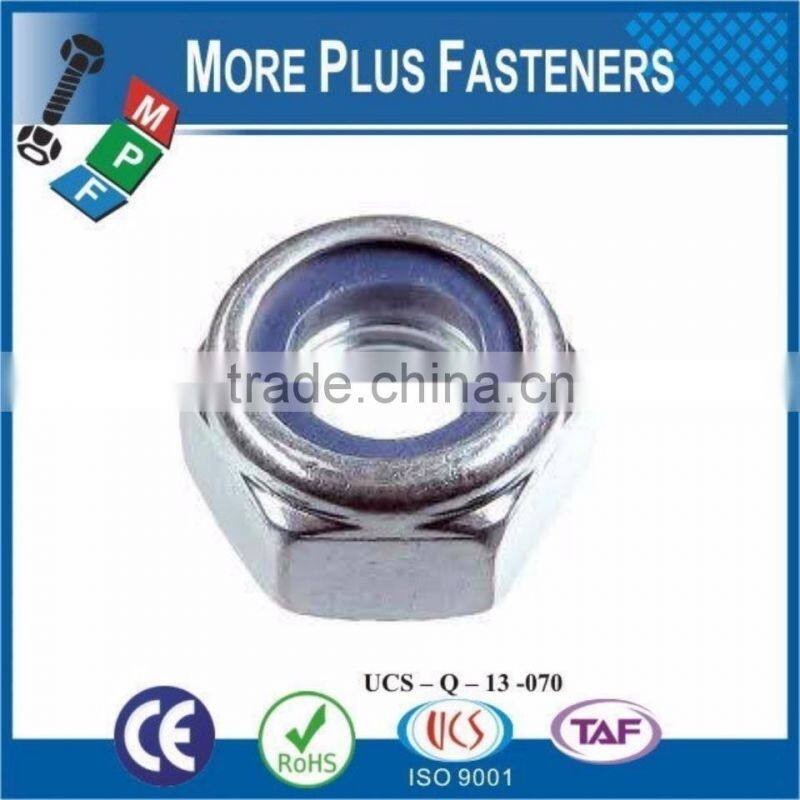 Made in Taiwan Nylon Insert Lock Nut DIN 985 ISO 7040 ANSI B18 16 3M ASME B18 16 6 Nyloc Nut