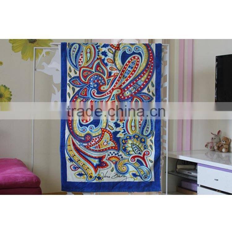 100% cottonreactive printed beach towel backpack chair covers