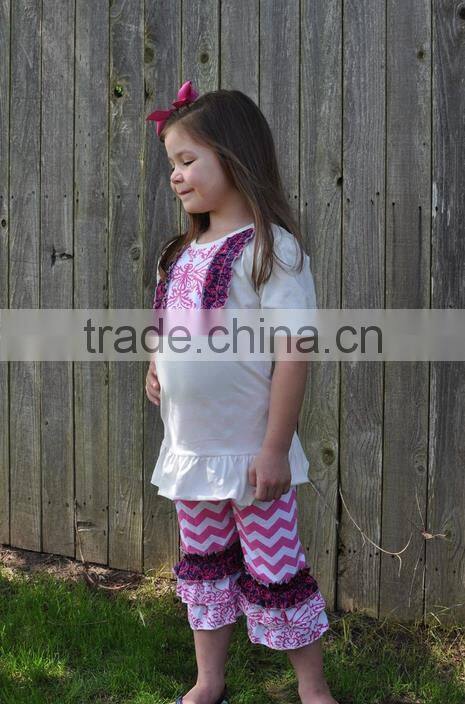 patriotic style 4th of july swing top & ruffles pants persnickety remake toddler girls boutique clothing sets