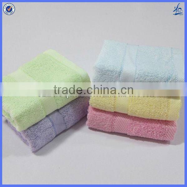 plain dyed cotton bamboo towel roll with dobby border