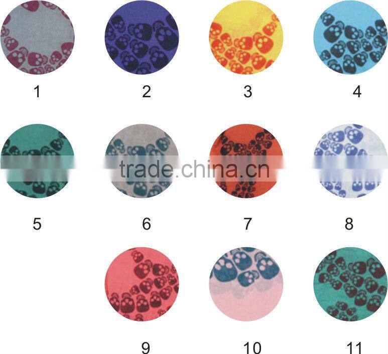 new design fashion ladies skull print scarf