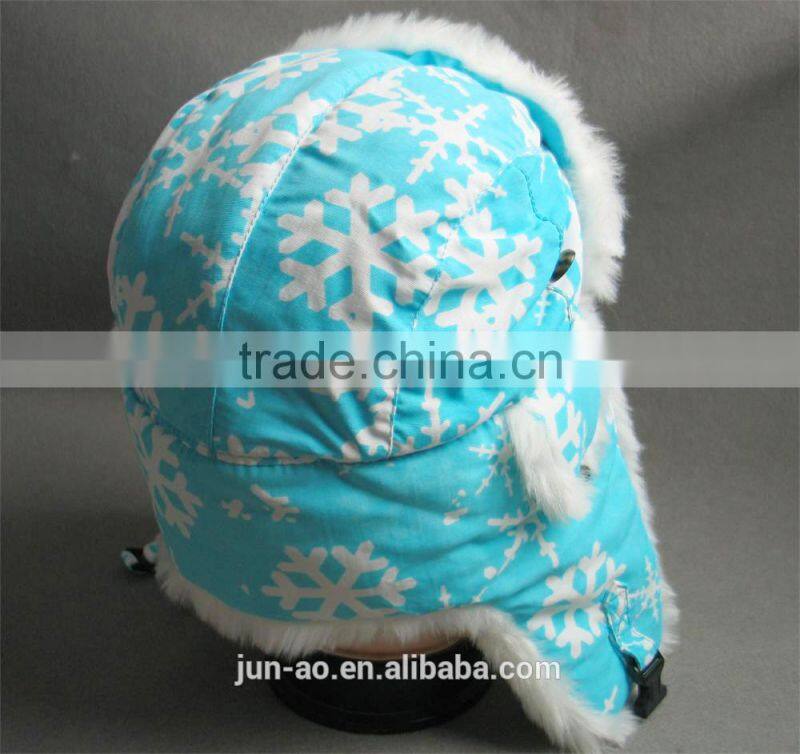 faux fur winter trapper hat