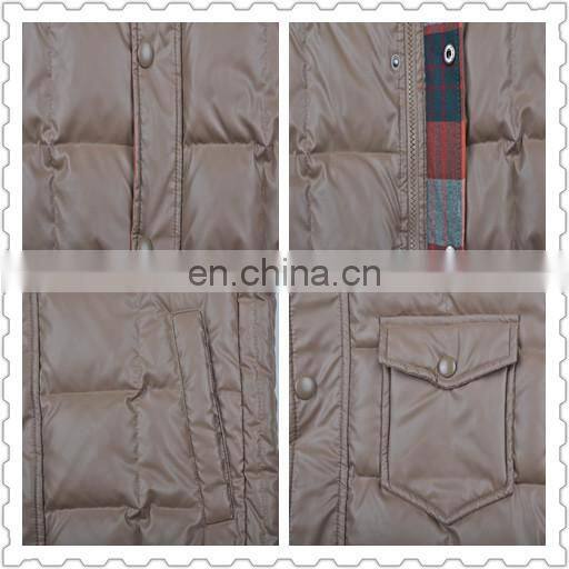 Latest New Mens Winter Fur Collar Thick Padded Down Jacket Leather