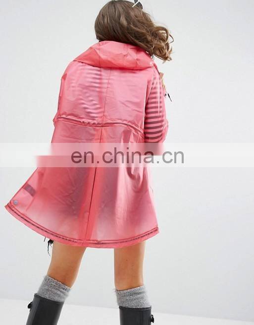 2017 Classic blank office lady elegant long waterproof jackets women coats