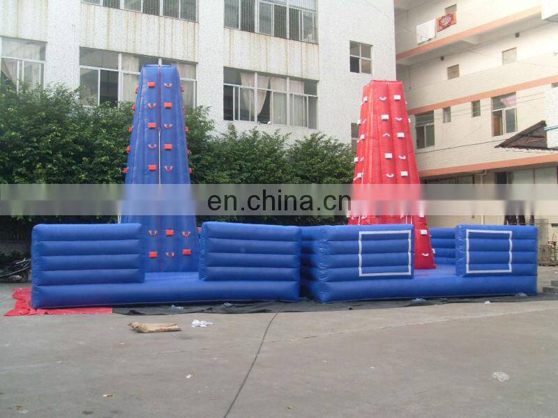 Inflatable climb double wall for adults/rock climb wall/climb wall for drill