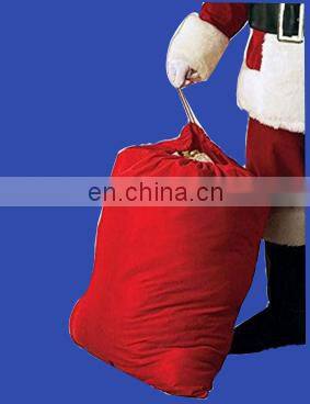 Factory direct sell Costume polyester Santa sack with branded logo