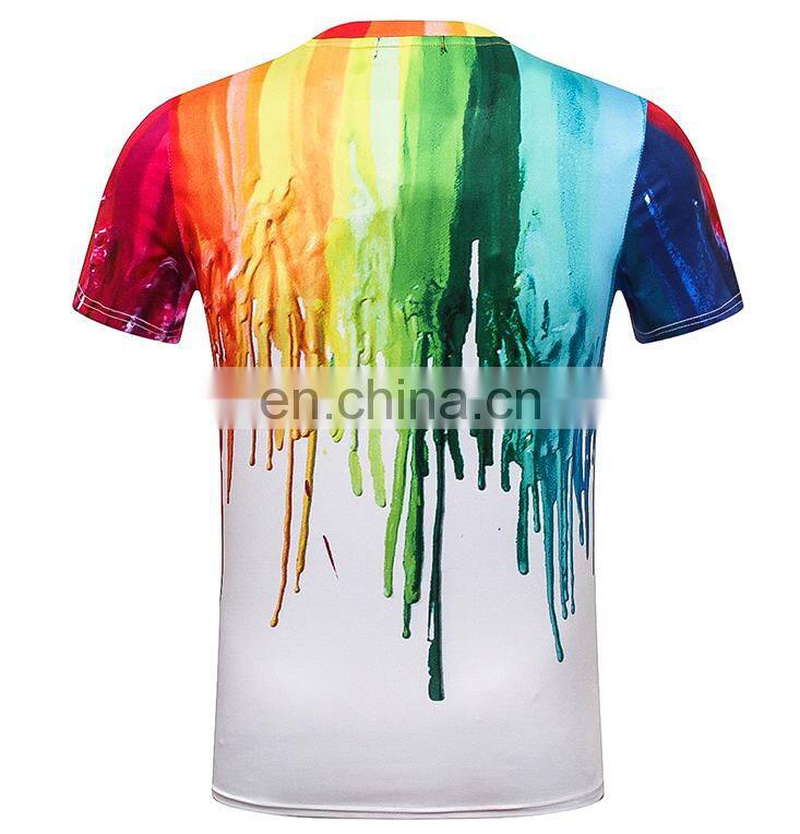 2017 New arrival latest design 3d digital print dry fit shirts wholesale cheap custom t shirt