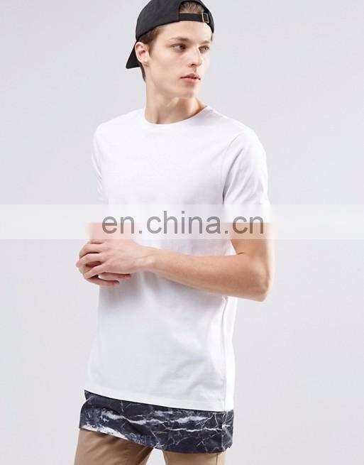 Hip pop high quality white custom your logo 100 cotton T-shirt