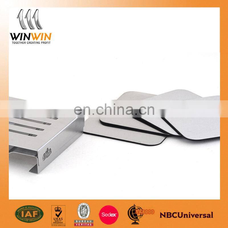 China manufacture stainless steel coaster stamping with customized logo