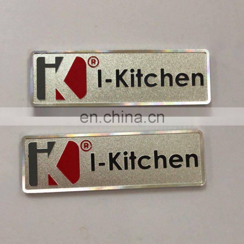 customized kitchen metal Hardware logo plate