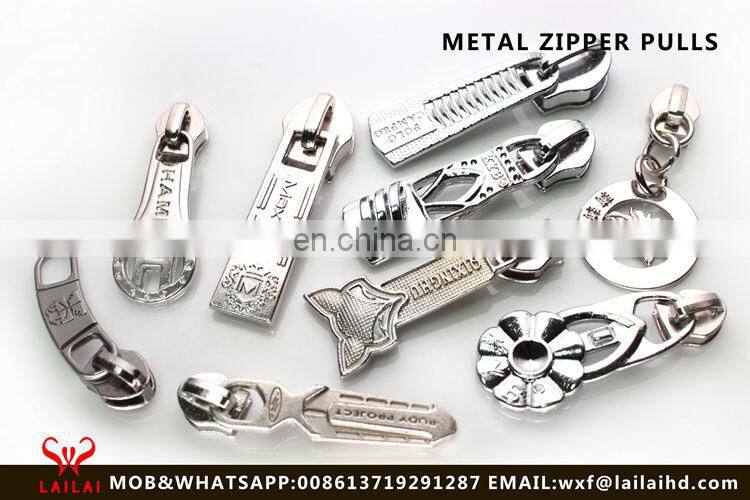 Popular zipper pulls brass for high end client