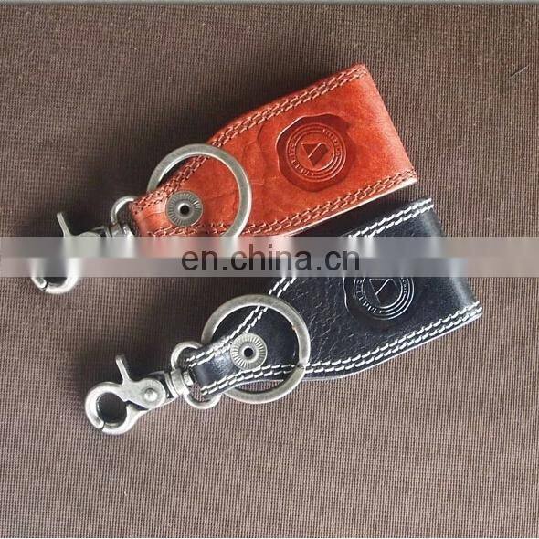 PROMOTIONAL FACTORY SALE VINTAGE STYLE KEYCHAIN LEATHER