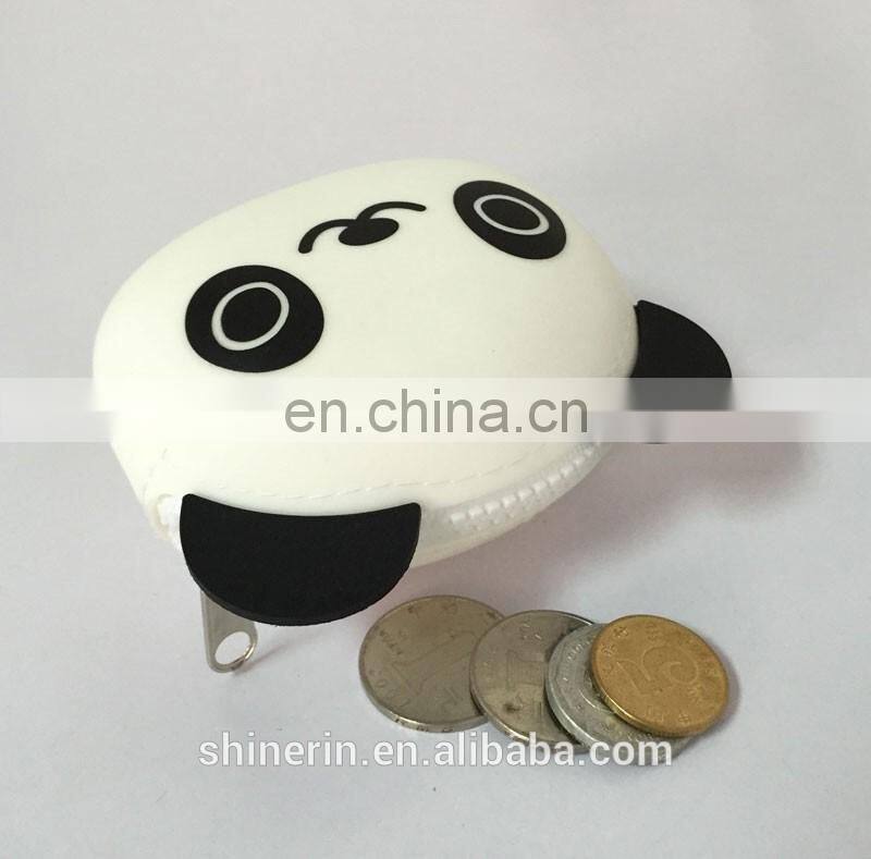 Fashion Girls Clutch Coin Bag Promotion Kawaii Animal Cartoon Silicone Wallet Purse