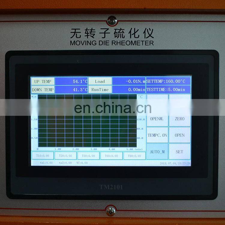 Best quality promotional controlled mdr auto loading direct drive computer servo moving die rotor rheometer