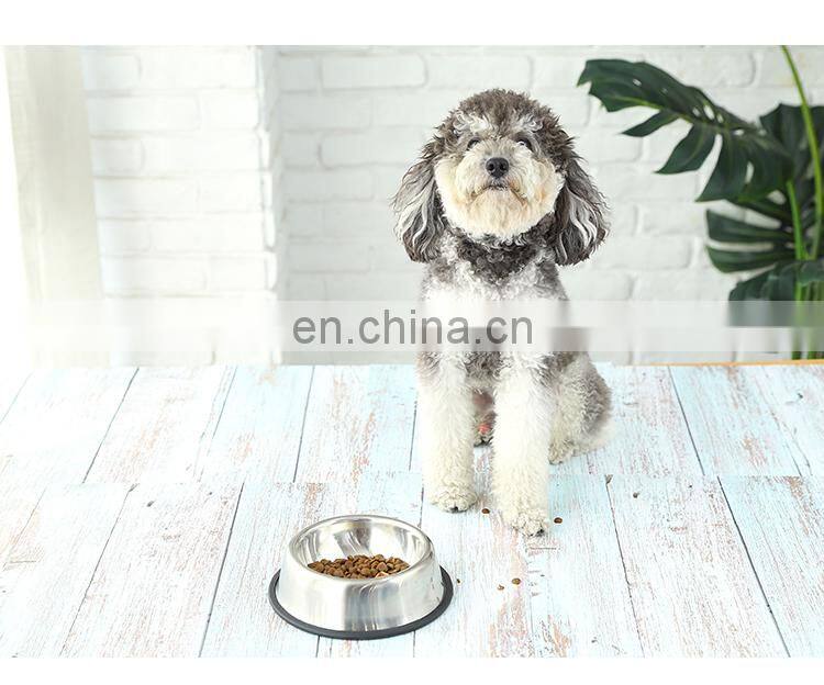 Pet Accessories Wholesale Non-slip Feeder Dog Feeding Pet Steel Bowl