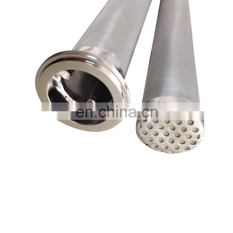 cellular stainless steel candle type strainer filter element