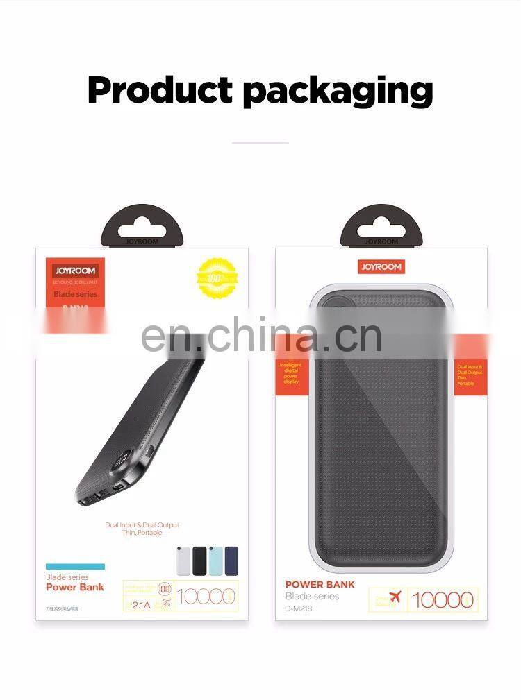 Joyroom portable 10000mah power bank for mobile phone