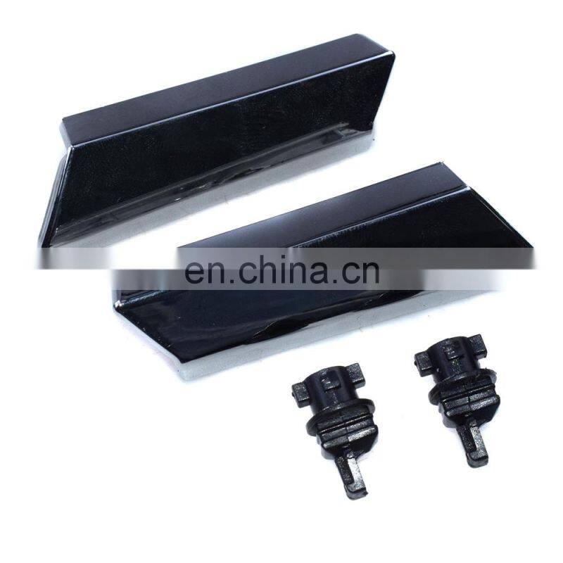 Headlight Washer Nozzle Covers Chrome W/ Back Black Clips For LEXUS GS300 GS350