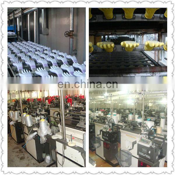 Heavy Duty Red Polyester Liner Latex Coated Gloves