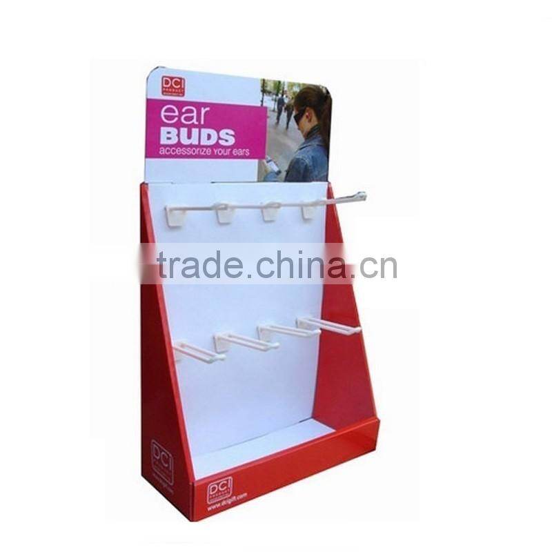 Design and Printing POS Retail Corrugated Flooring Stands for Brochure
