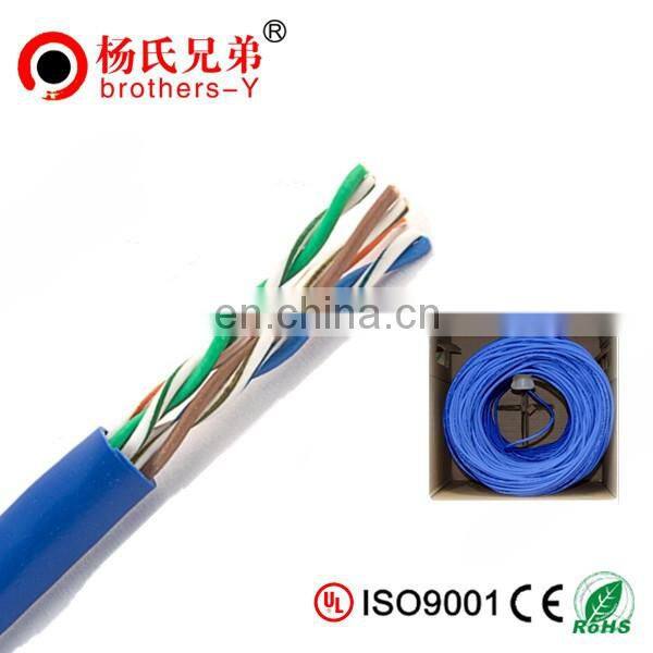 Factory Price UTP copper/CCA indoor lan cable CAT5 CAT5E ethernet network Cable