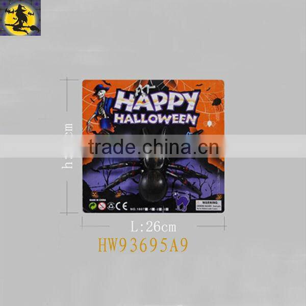 Big Black Plastic Spider for Tricking Halloween Accessary