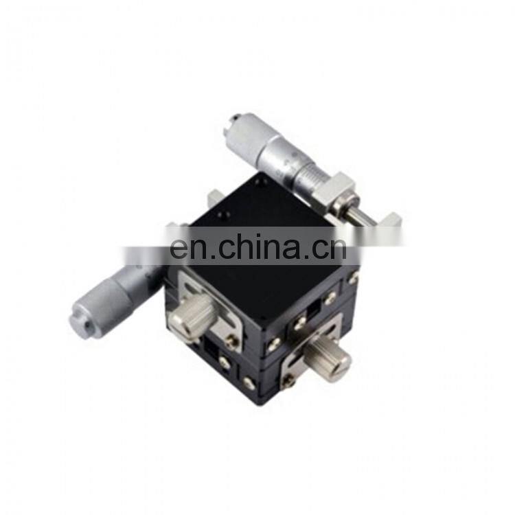 40X40mm LGY40-L XY Axis Trimming Station Micrometer Manual Displacement Platform Steel Ball Guide