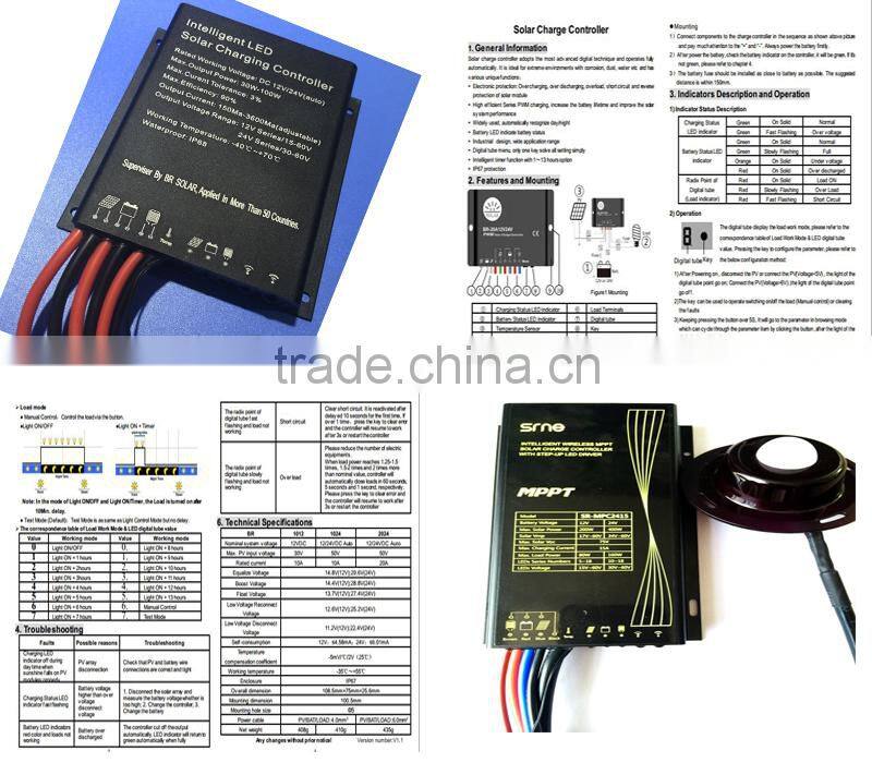 Intelligent Dim IP68 Controller highway solar hybrid street light