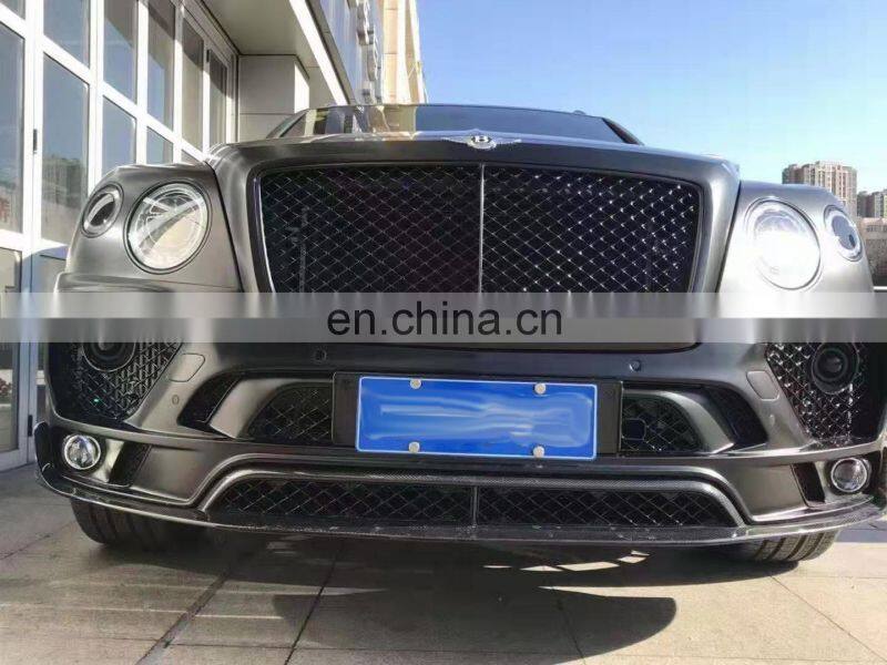 Runde FRP+CF Material For Bentley Bentayga Mansory Style Body Kit Front Bumper Rear Bumper Front Lip Rear Lip Hood Wheel Eyebrow