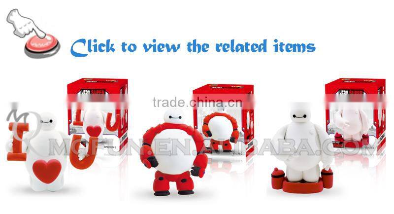 Mini Qute Bonnie kawaii 3 styles big hero 6 baymax DIY American cartoon model building block plasticine clay educational toy