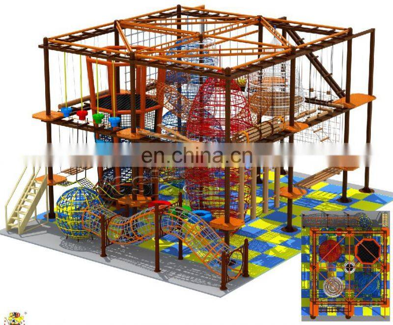Indoor Ropes Course Kids Playground Ropes Course