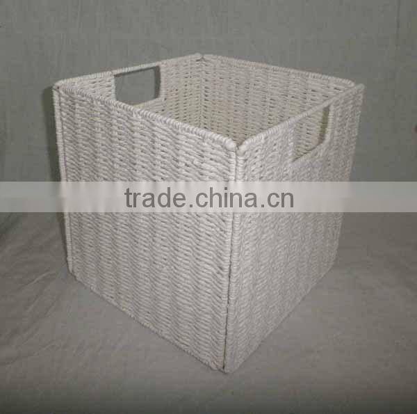 collapsible foldable paper rope basket