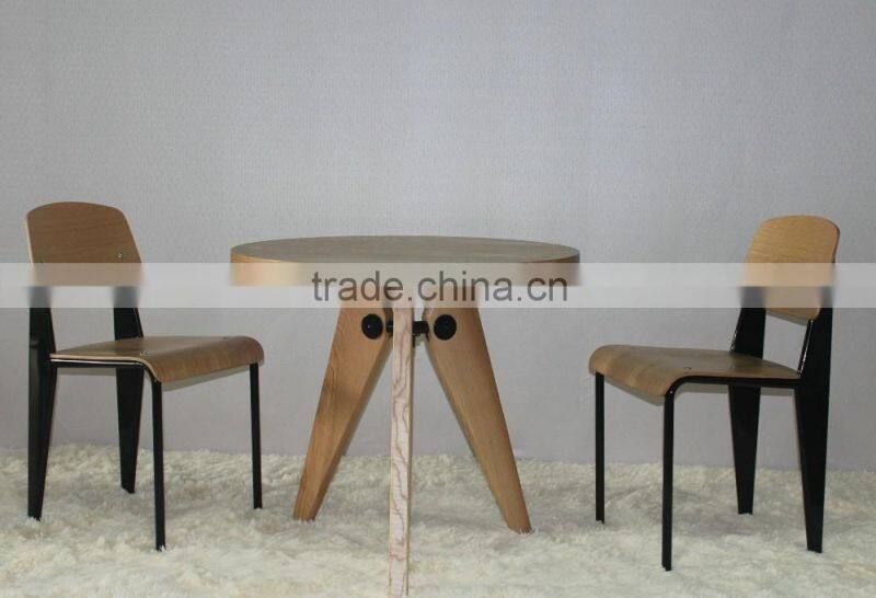 Replica powder coated frame plywood European style Jean Prouve standard chair,standard dining chair, Prouve Style Standard Chair