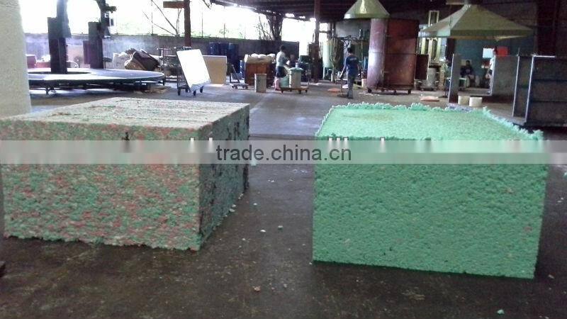 Waste foam sponge rubber scraps recycle shredder machine