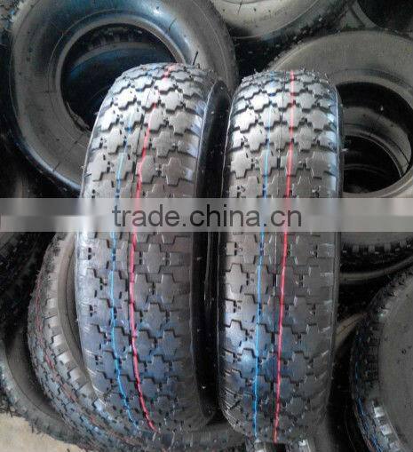 Made in CHINA directly supplier rubber small tool carts/wheelbarrow tire /wheelbarrow tyre 3.50-6 for low speed