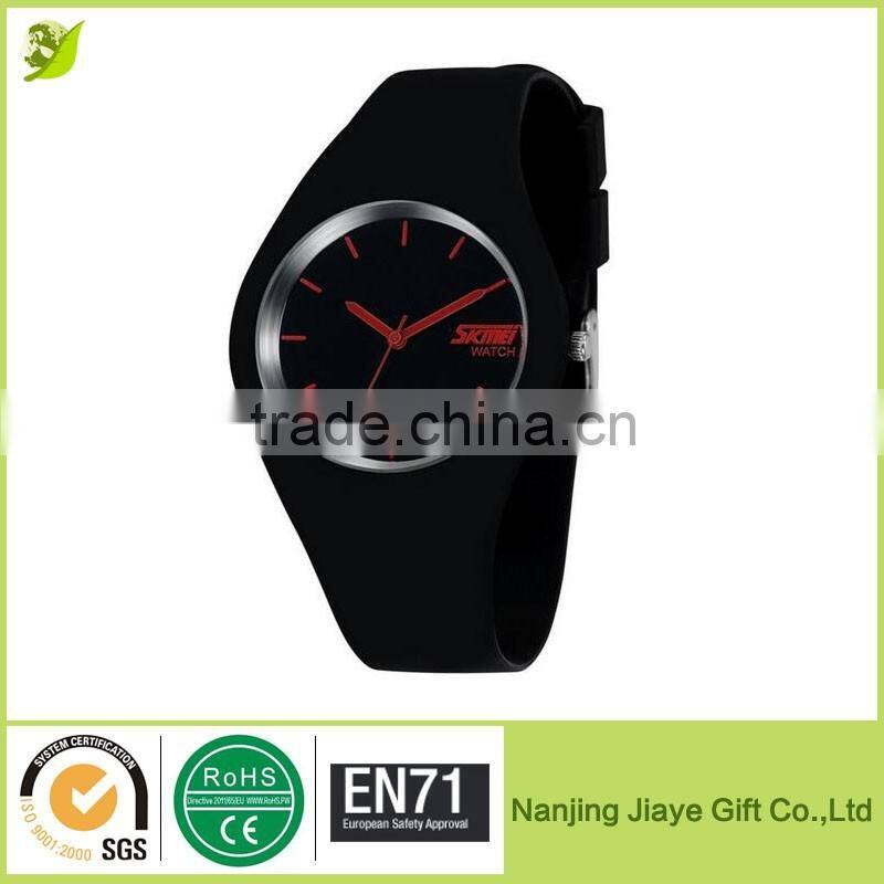 Colorful Jelly Silicon Rubber Strap Quartz Bracelet Wristwatches