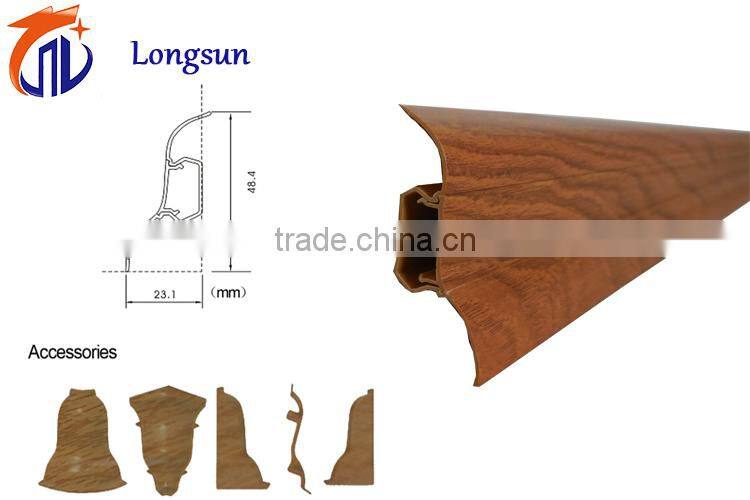 Prefabricated houses 50mm types of skirting board