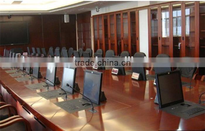 Tabletop Audio Flip Up LCD Monitor Lift For Office Conference System